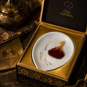 Premium Iranian saffron threads in retail packaging